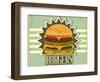 Retro Cover For Fast Food Menu-elfivetrov-Framed Art Print