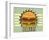 Retro Cover For Fast Food Menu-elfivetrov-Framed Art Print