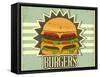 Retro Cover For Fast Food Menu-elfivetrov-Framed Stretched Canvas