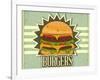 Retro Cover For Fast Food Menu-elfivetrov-Framed Art Print