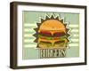 Retro Cover For Fast Food Menu-elfivetrov-Framed Art Print