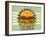 Retro Cover For Fast Food Menu-elfivetrov-Framed Art Print