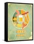 Retro Cover Menu For Beer-elfivetrov-Framed Stretched Canvas