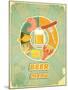 Retro Cover Menu For Beer-elfivetrov-Mounted Art Print