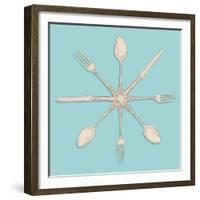 Retro Cutlery-cienpies-Framed Premium Giclee Print