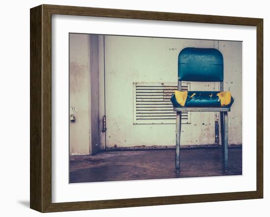 Retro Damaged Chair-Mr Doomits-Framed Photographic Print