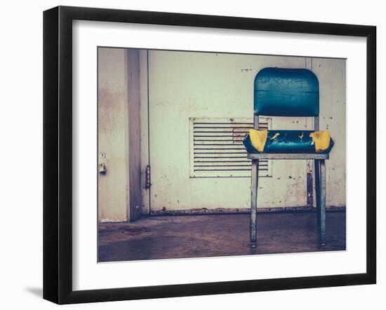 Retro Damaged Chair-Mr Doomits-Framed Photographic Print