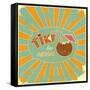 Retro Design Tiki Bar Menu-elfivetrov-Framed Stretched Canvas