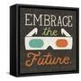 Retro Desktop 3D Glasses-Michael Mullan-Framed Stretched Canvas