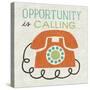 Retro Desktop Phone-Michael Mullan-Stretched Canvas