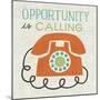 Retro Desktop Phone-Michael Mullan-Mounted Art Print