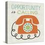 Retro Desktop Phone-Michael Mullan-Stretched Canvas