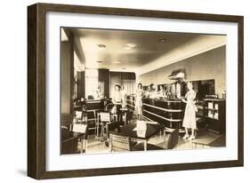 Retro Diner Photo-null-Framed Art Print