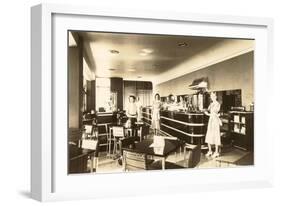 Retro Diner Photo-null-Framed Art Print