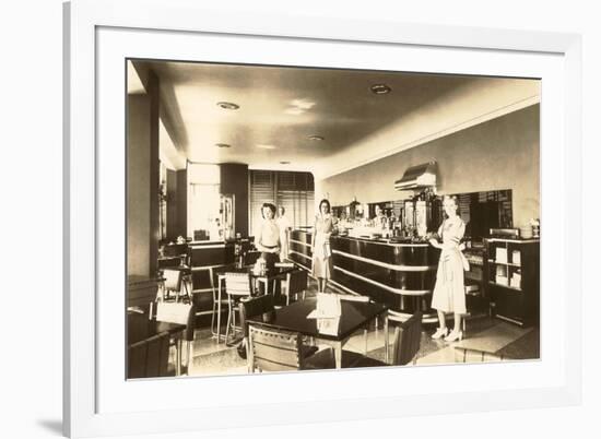 Retro Diner Photo-null-Framed Premium Giclee Print