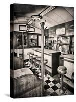 Retro Diner-Mindy Sommers-Stretched Canvas