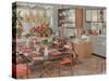 Retro Dining Room-null-Stretched Canvas