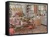 Retro Dining Room-null-Framed Stretched Canvas