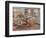 Retro Dining Room-null-Framed Art Print