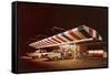 Retro Drive-In-null-Framed Stretched Canvas