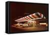 Retro Drive-In-null-Framed Stretched Canvas