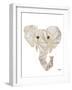 Retro Elephant Rectangle-Nola James-Framed Art Print