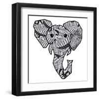 Retro Elephant-Nola James-Framed Art Print