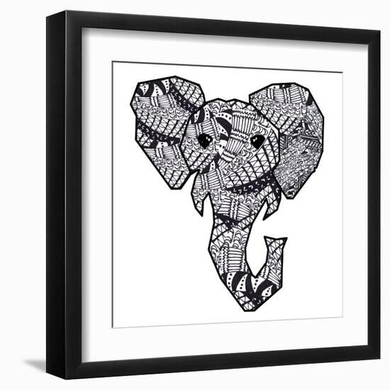 Retro Elephant-Nola James-Framed Art Print