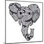 Retro Elephant-Nola James-Mounted Art Print