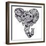 Retro Elephant-Nola James-Framed Art Print