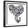 Retro Elephant-Nola James-Framed Art Print