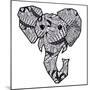 Retro Elephant-Nola James-Mounted Art Print