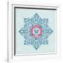 Retro Emblem, Heraldic Elements-Roverto-Framed Art Print