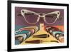 Retro Eyeglasses-null-Framed Premium Giclee Print