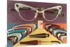 Retro Eyeglasses-null-Mounted Premium Giclee Print