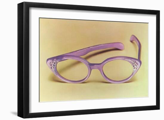Retro Eyeglasses-null-Framed Art Print