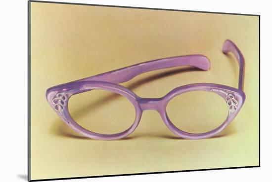 Retro Eyeglasses-null-Mounted Art Print