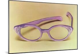 Retro Eyeglasses-null-Mounted Art Print