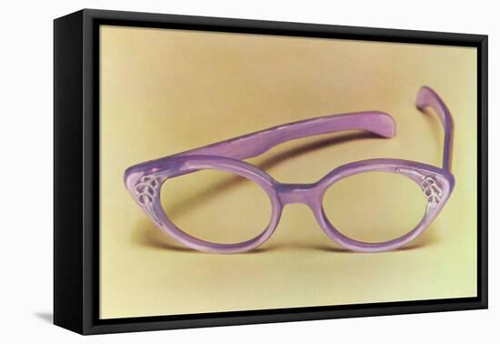 Retro Eyeglasses-null-Framed Stretched Canvas