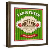 Retro Farm Fresh Poster Design-Catherinecml-Framed Art Print