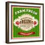 Retro Farm Fresh Poster Design-Catherinecml-Framed Art Print