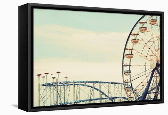 Retro Ferris-Gail Peck-Framed Stretched Canvas