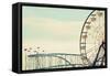 Retro Ferris-Gail Peck-Framed Stretched Canvas