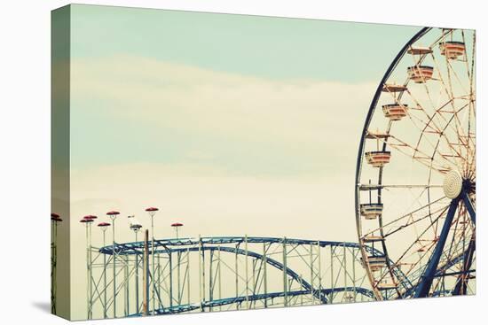 Retro Ferris-Gail Peck-Stretched Canvas