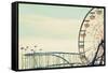 Retro Ferris-Gail Peck-Framed Stretched Canvas