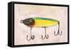 Retro Fishing Lure IV-Regina Moore-Framed Stretched Canvas