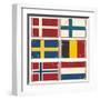 Retro Flags-Lukeruk-Framed Art Print