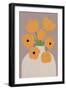 Retro Florals - Pot-Dana Shek-Framed Giclee Print