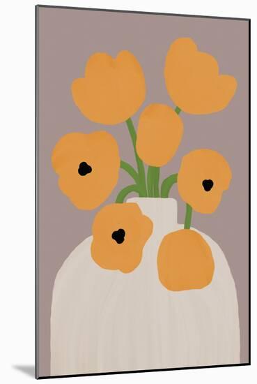 Retro Florals - Pot-Dana Shek-Mounted Giclee Print