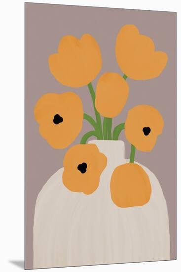 Retro Florals - Pot-Dana Shek-Mounted Giclee Print